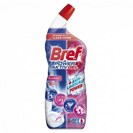 Bref WC hygiene gel 700ml Flower | Čistící, dezinf.prostř., dezodoranty - Přípravky na WC - Čističe WC